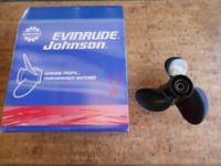 778773 Prop Evinrude Johnson OMC BRP Aluminum Propeller (9-1/4 x 11) 13 Spline & Thru-Hub Exhaust