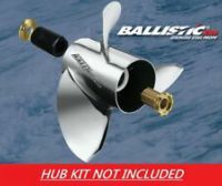 933415 Michigan Ballistic High-Performance Stainless Steel Propeller (13-5/8 x 15), Thru-Hub Exhaust