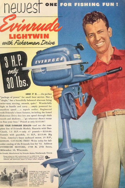 1950's Evinrude Lightwin Ad