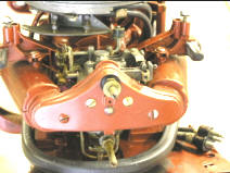 Johnson Seahorse 5.5 Carburetor Front Pannel Removed