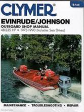 Clymer - 1973-1990 CLYMER EVINRUDE/JOHNSON OUTBOARD 48-235 HP SERVICE MANUAL  B736